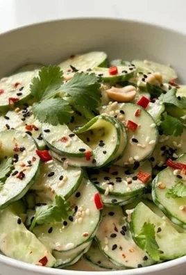 Creamy Asian Cucumber Salad Bowl