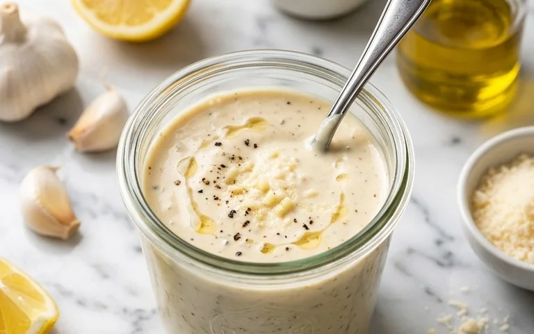 Caesar Salad Dressing (Classic, Creamy & 5 Minutes) 🥗