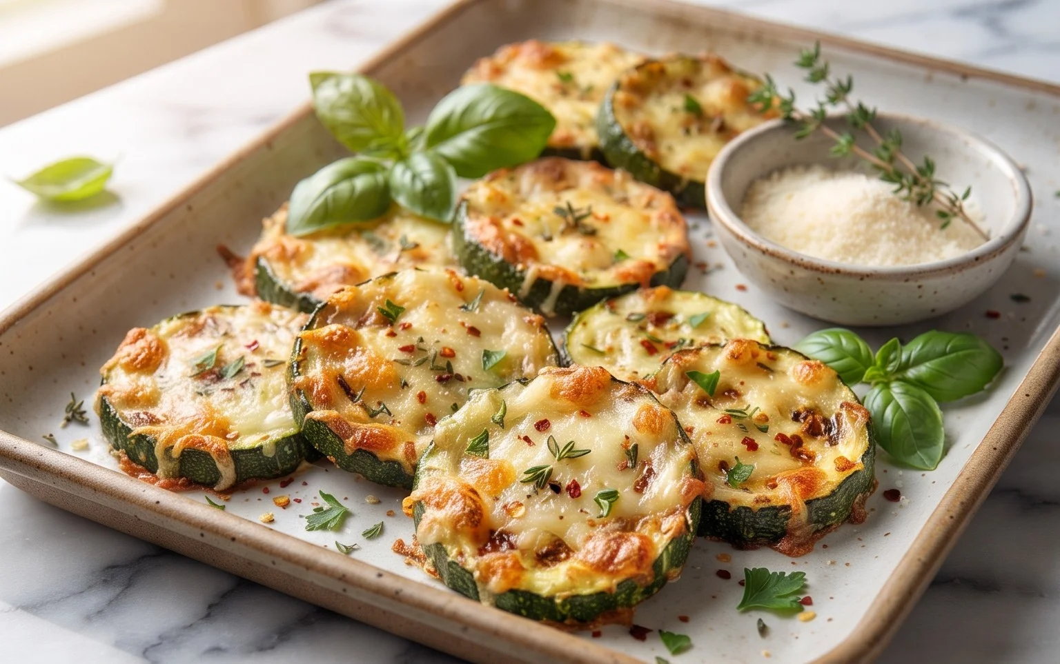 Baked Parmesan Zucchini