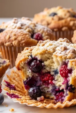 Bakery Style Mixed Berry Muffins | with Frozen Berries