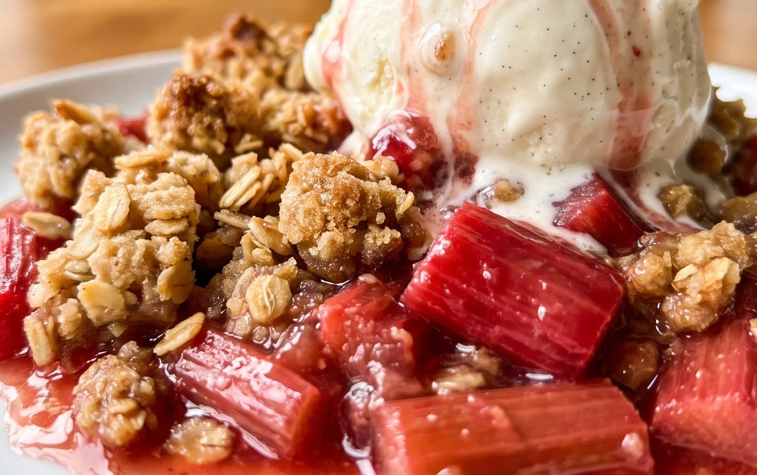 Easy Rhubarb Crisp