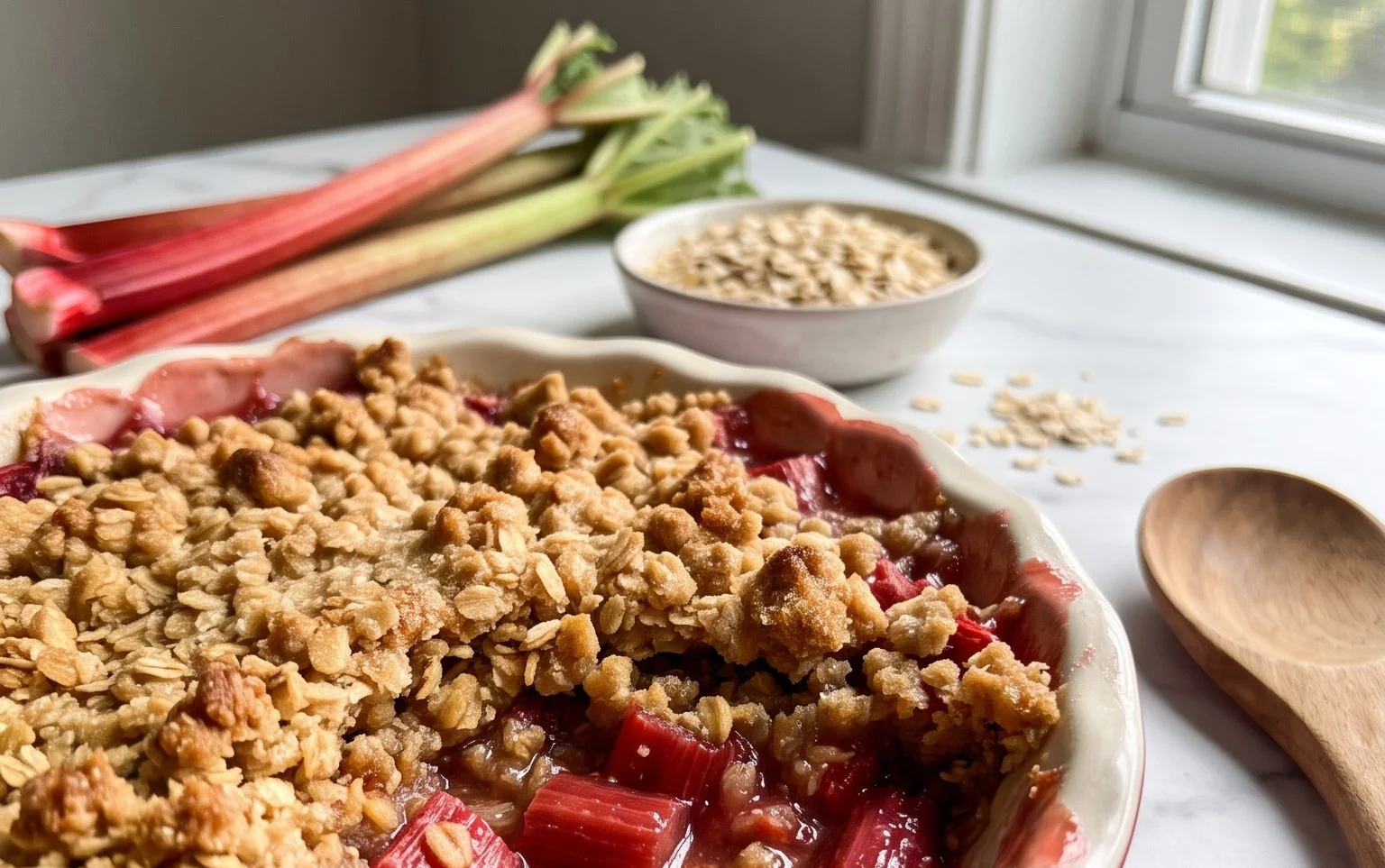 Easy Rhubarb Crisp