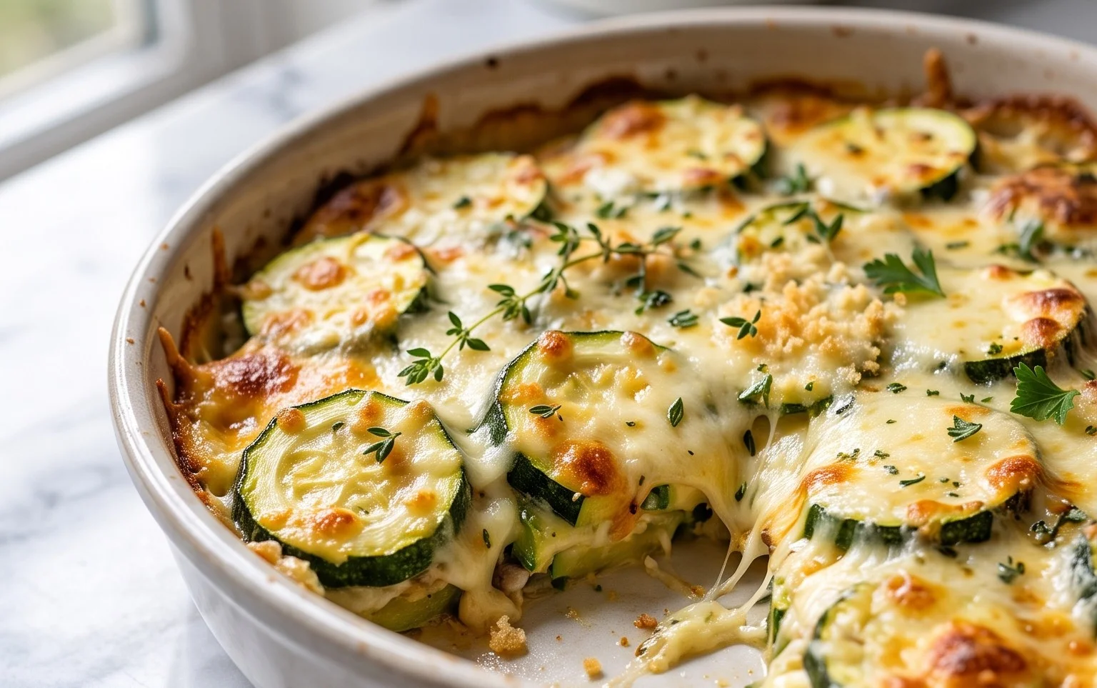 Baked Zucchini and Cheese