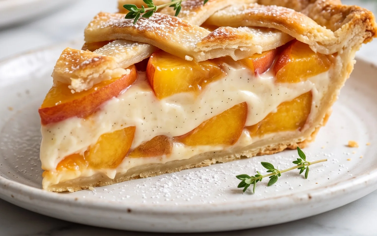 Peaches and Cream Pie