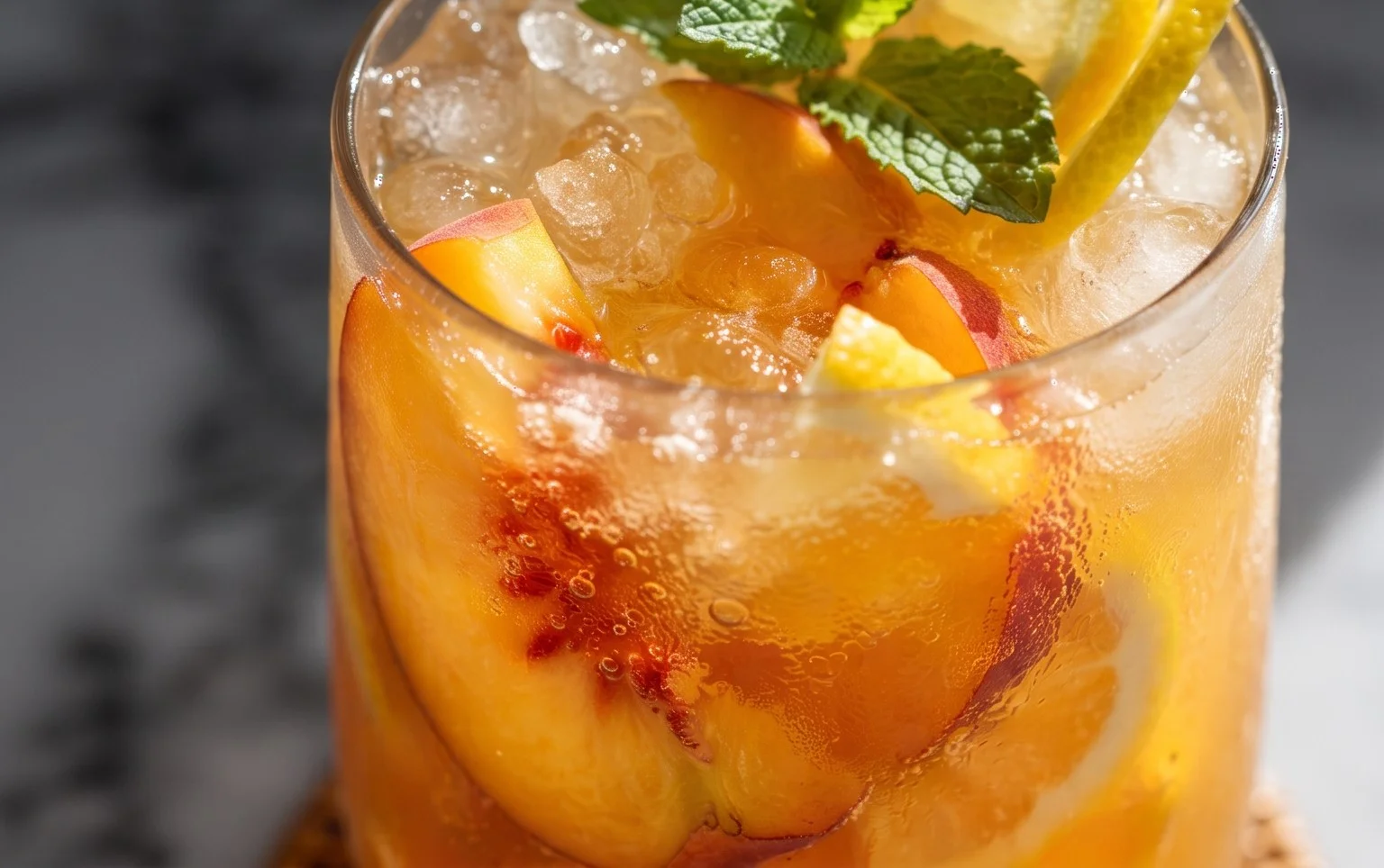 Refreshing Peach Lemonade