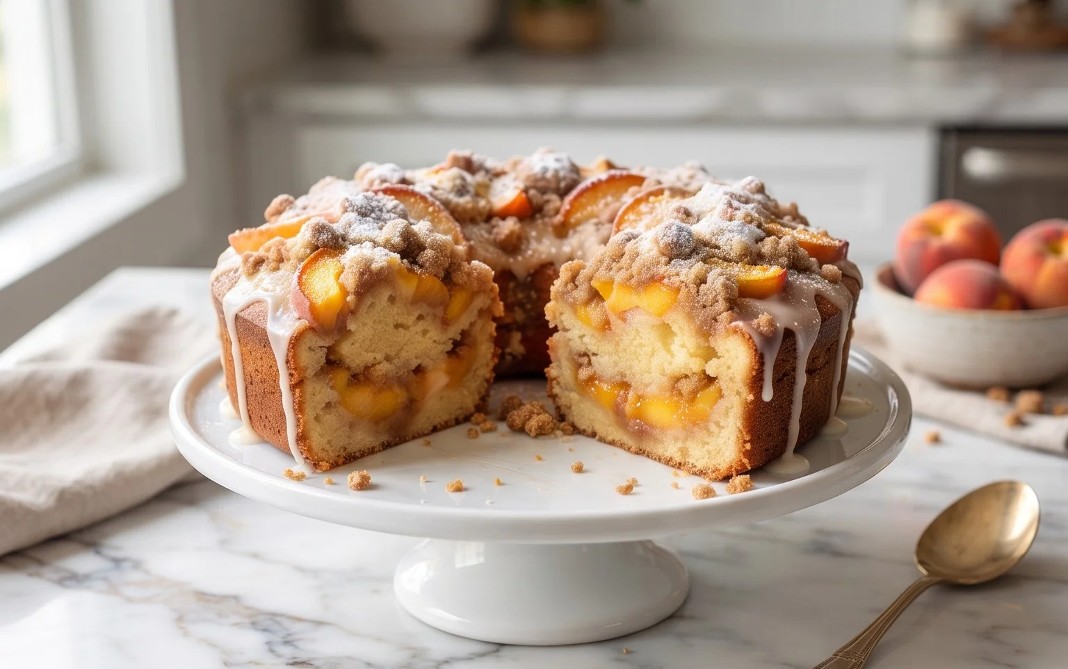 Peach Cobbler Pound Cake