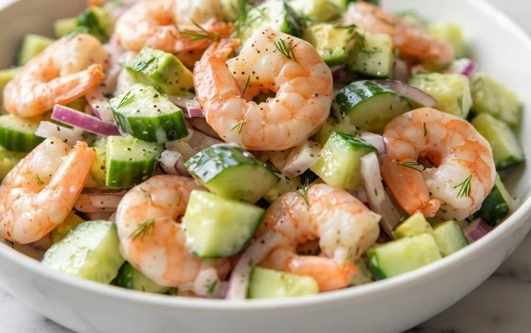 Cucumber Shrimp Salad