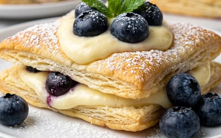 Blueberry Cream Cheese Puff Pastry