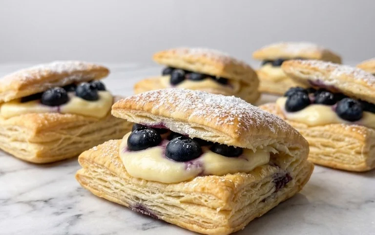 Blueberry Cream Cheese Puff Pastry