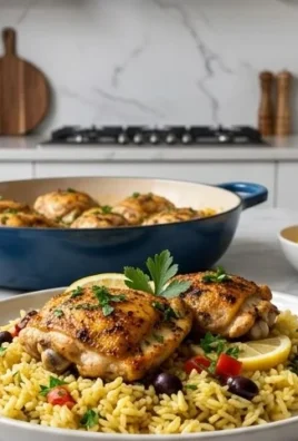 Greek Chicken and Lemon Rice (30 Minutes, One-Pot)