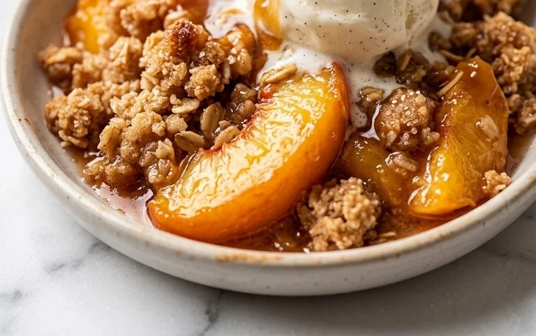 Fresh Peach Crisp Recipe