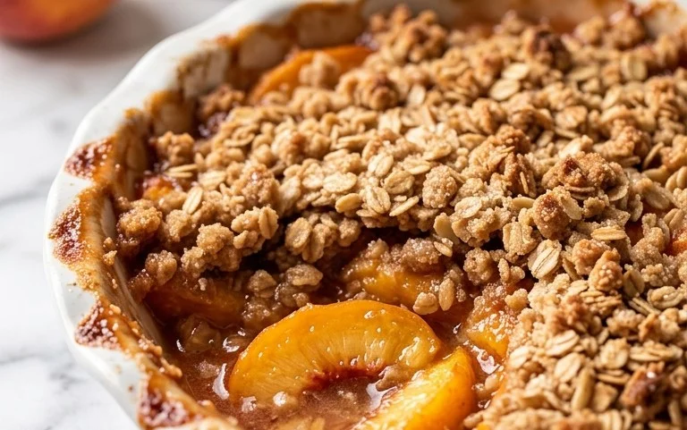 Fresh Peach Crisp Recipe