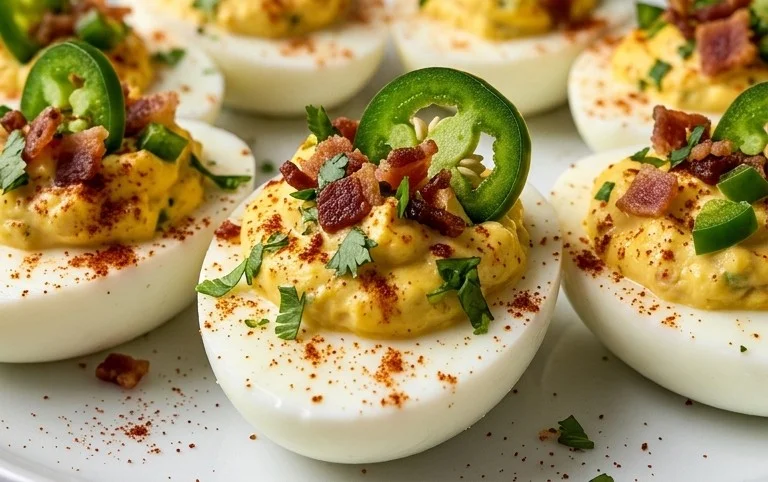 Jalapeno Popper Deviled Eggs