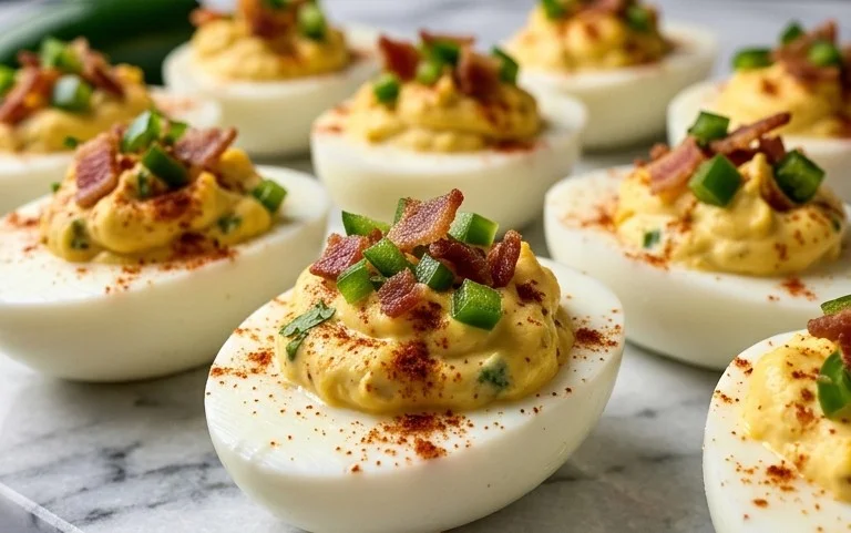 Jalapeno Popper Deviled Eggs