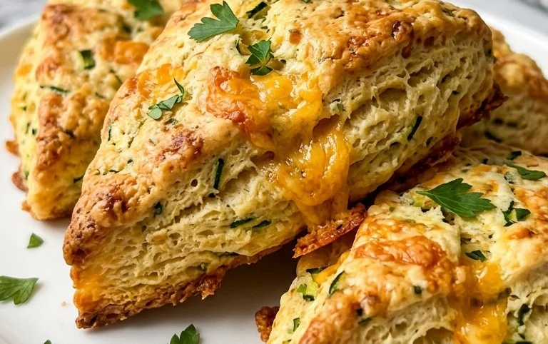 Zucchini Cheddar Scones