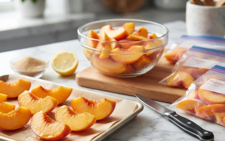 Freezing Peaches, How to Easily Freeze Peaches