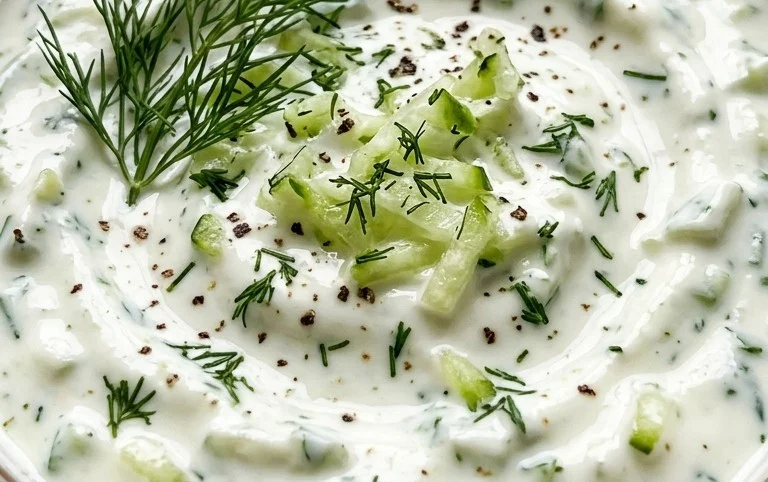 Cucumber Dip with Sour Cream and Dill