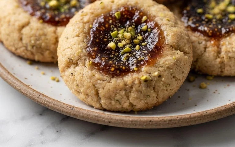 Cardamom Fig Thumbprint Cookies