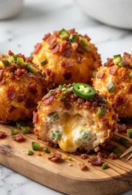 Beef Bacon Jalapeño Popper Cheese Balls
