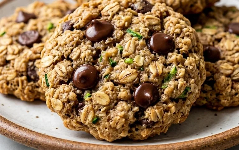 Healthy Zucchini Oatmeal Cookies