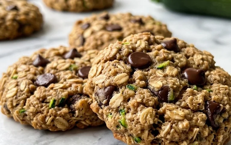 Healthy Zucchini Oatmeal Cookies