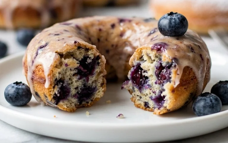 Blueberry Cake Donuts