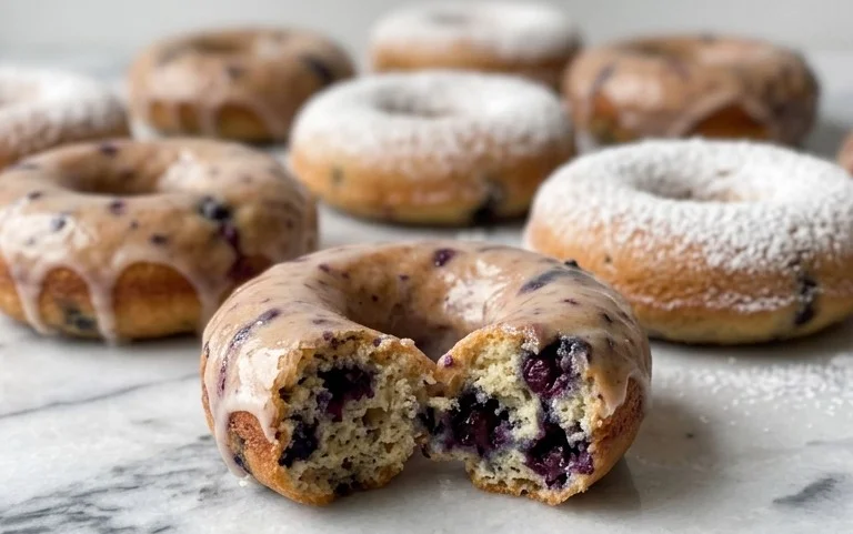 Blueberry Cake Donuts
