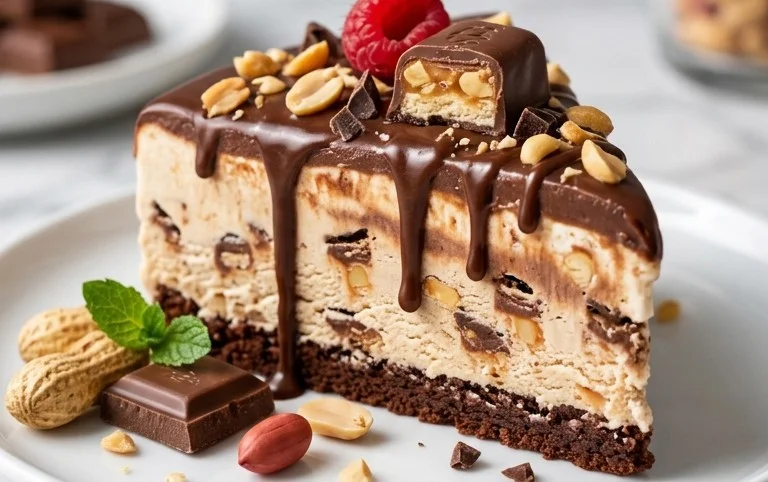 Buster Bar Ice Cream Cake