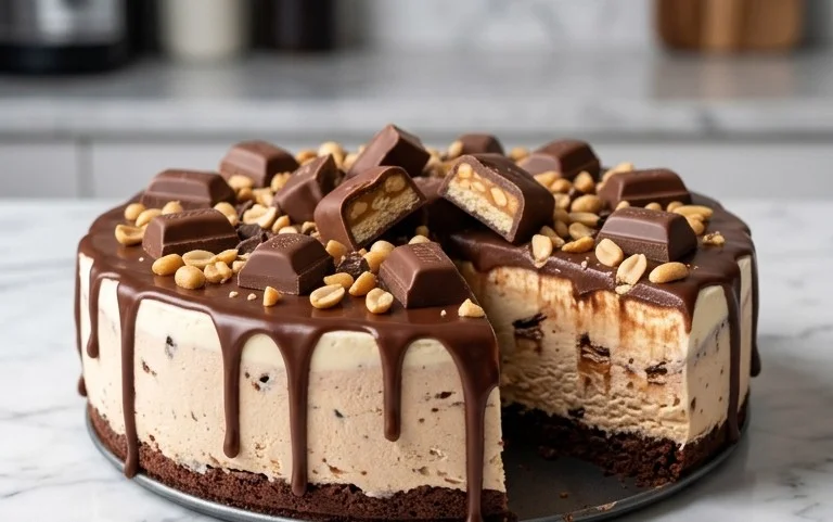 Buster Bar Ice Cream Cake