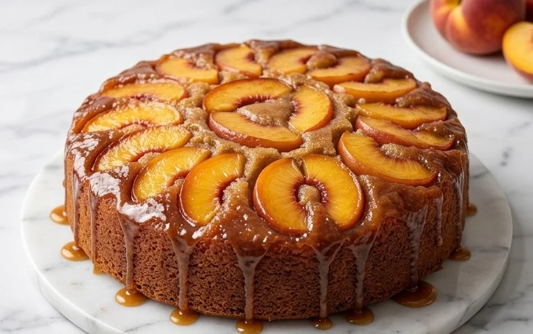 Brown Sugar Peach Cake