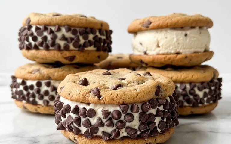 Cookie Ice Cream Sandwiches (Like a Chipwich!)