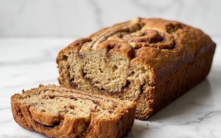 Cinnamon Roll Banana Bread
