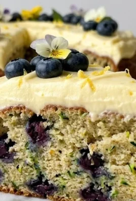 Blueberry Zucchini Cake with Lemon Buttercream