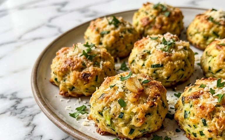 Zucchini Garlic Bites