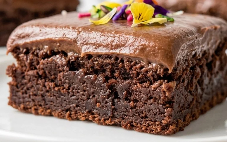 Zucchini Brownies with 1 minute Frosting!