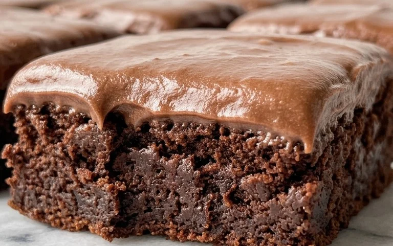 Zucchini Brownies with 1 minute Frosting!