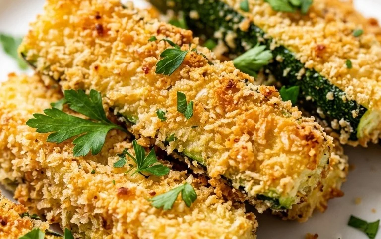 Parmesan Crusted Zucchini Sticks