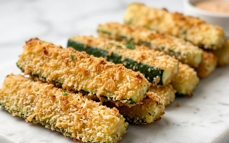 Parmesan Crusted Zucchini Sticks