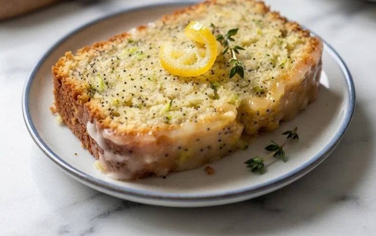 Easy Lemon Poppy Seed Zucchini Bread