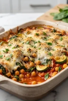 Spinach Zucchini Chickpea Bake