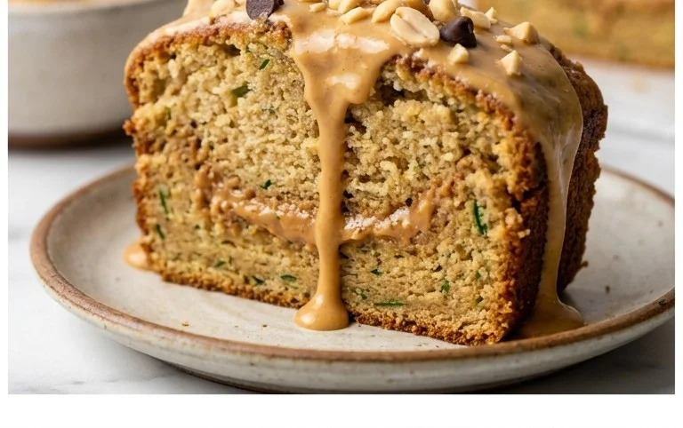 Moist Peanut Butter Zucchini Cake Recipe