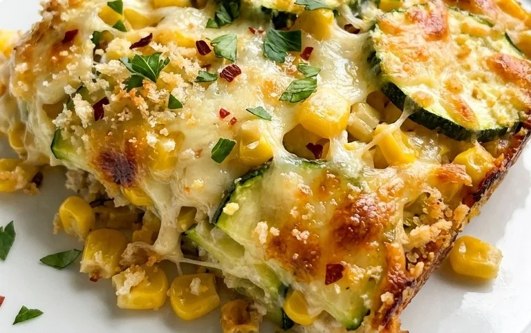 Zucchini Corn Parmesan Bake Recipe